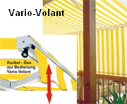 Vario-Volant bis 175 cm Höhe