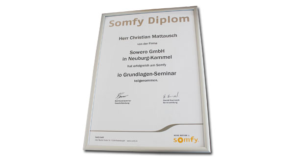 Christian Mattausch Diplom Somfy