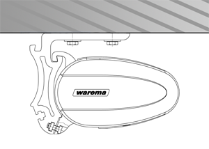 Deckenmontage WAREMA Vollkassettenmarkisen Terrea 580