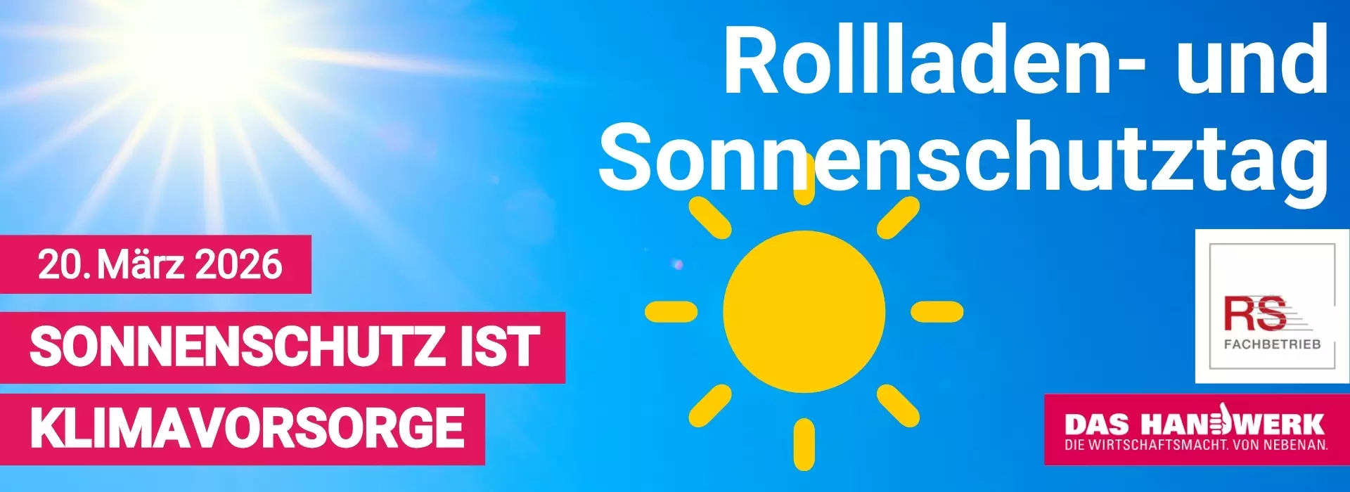 Rollladen- und Sonnenschutztag 2026