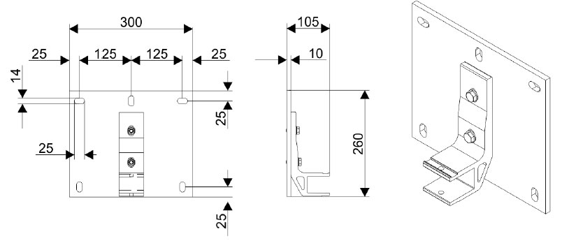 Befestigungsplatte B