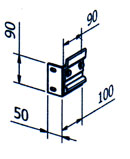 Montagekonsole mit Winkel