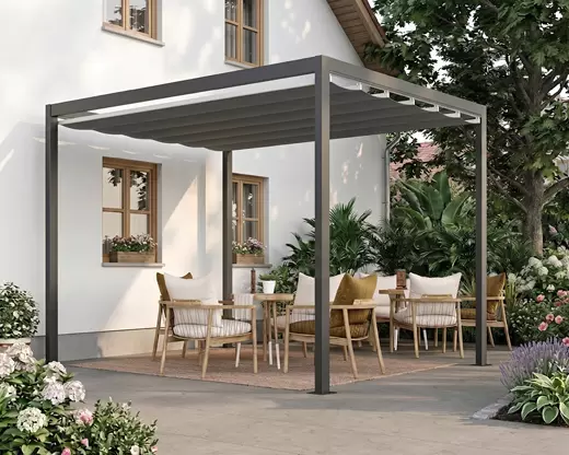 Pergola mit Flachdach Saki