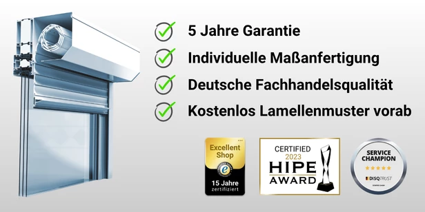 Rollladen für Fenster und Türen