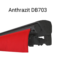 Gestellfarben der H-Major Anthrazit DB703 Feinstruktur RAL 