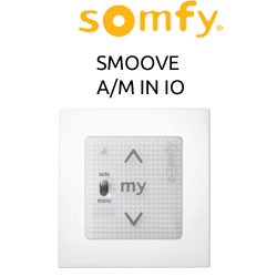 somfy Smoove A/M IN io pure 1-Kanal Funkwandsender inkl. Rahmen
