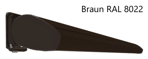 Gestellfarben der K300-BASIC Schwarzbraun RAL 8022