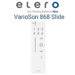 elero VarioSon 868 slide 6-Kanal Handsender
