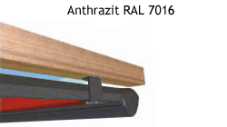 Gestellfarben der UGM-600 Anthrazitgrau Feinstruktur RAL 7016