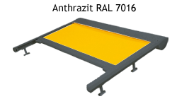 Gestellfarben der S-Major Anthrazitgrau Feinstruktur RAL 7016