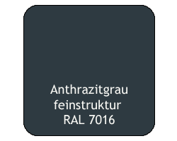 Kastenfarbe der ZIPLINE Anthrazitgrau Feinstruktur RAL 7016