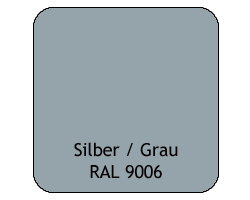 Kastenfarbe der ZIPLINE Silber / Grau RAL 9006
