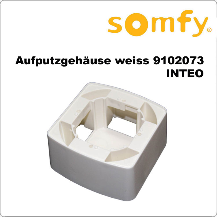 Somfy Aufputzgehäuse weiss für Inteo Schalterprogramm 
