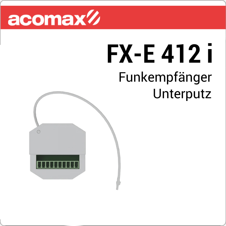 FX-E 412 i ACOMAX Funkempfänger für Unterputzdose Bild 1
