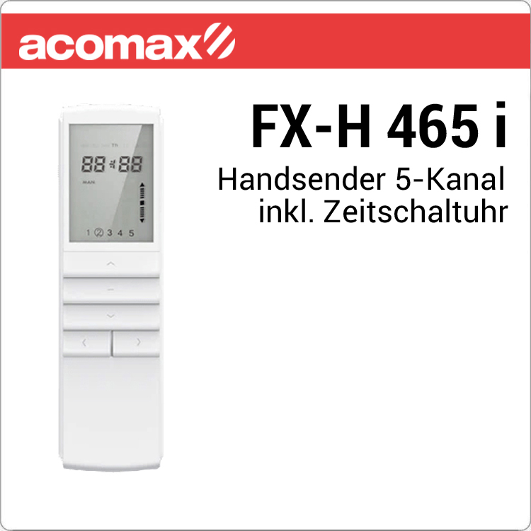 FX-H 465 i ACOMAX Funk-Handsender 5-Kanal inkl. Astrotime