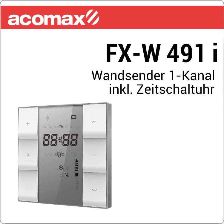 FX-W 491 i ACOMAX Funk-Wandsender 1-Kanal Time