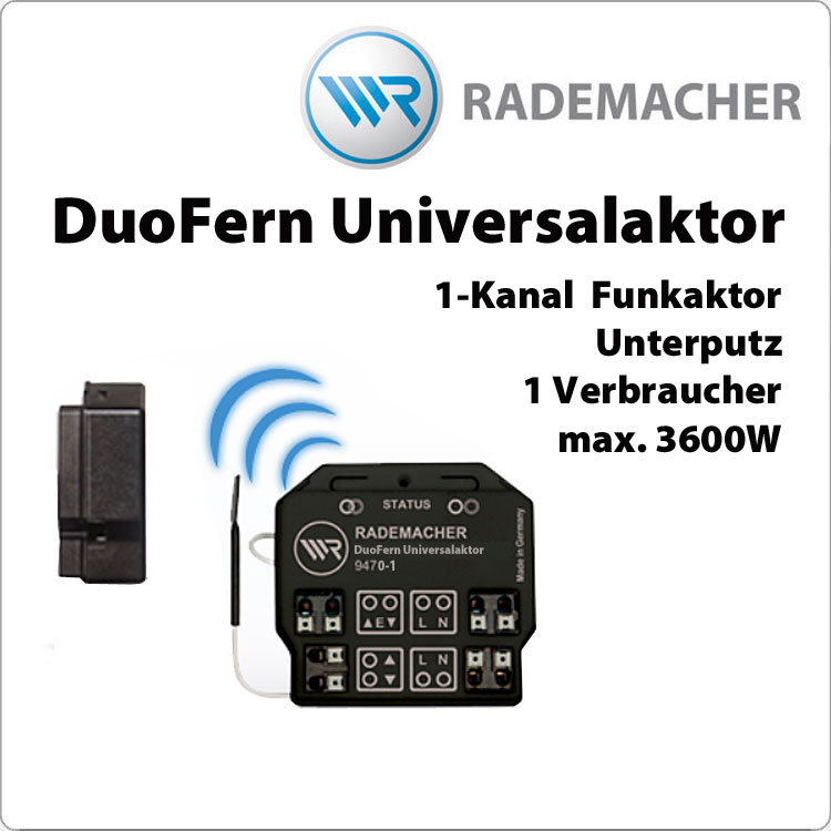 RADEMACHER Duofern 1-Kanal Universalaktor 9470-1 (35140261)
