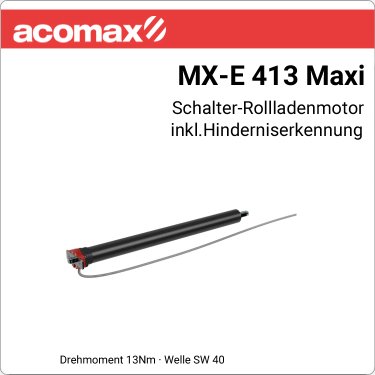 ACOMAX Rohrmotor MX-E-413 Maxi 13Nm - 230V / 50HZ