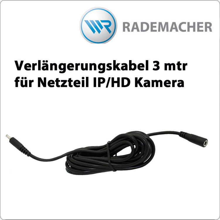 Verlängerungskabel - Netzteil IP/HD Kamera außen Bild 1