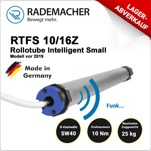 Rademacher Rollotube DuoFern Funk RTFS 10/16Z-Model vor 2019