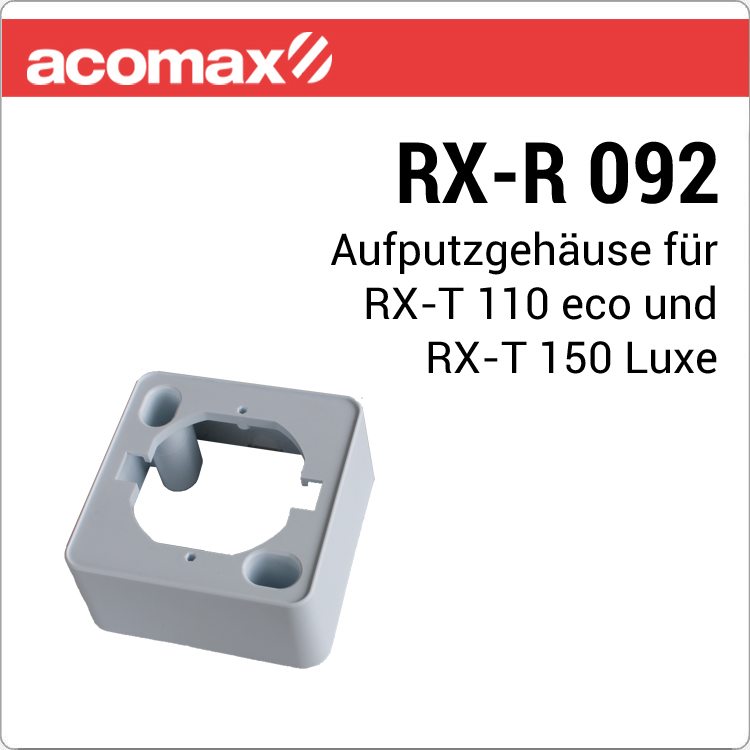 RX-R 092 Aufputzrahmen 1-fach a. P. 