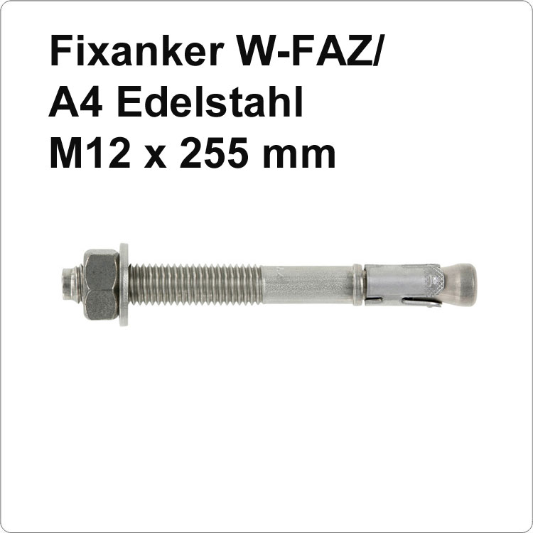 Fixanker Würth FAZ 160 M12x255 A4 Edelstahl Bild 1