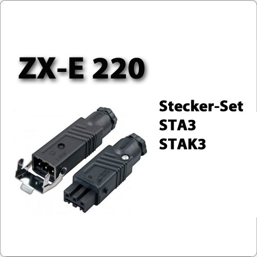 Steckerset STA3-STAK3 für Motoranschluss Bild 1