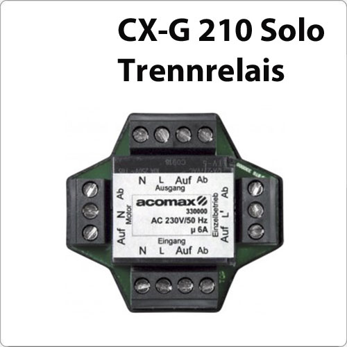 Gruppensteuerung CX-G 210 Solo Trennrelais