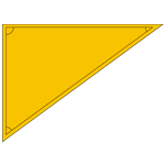 Dreieck rechtwinklig oben