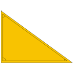 Dreieck rechtwinklig unten