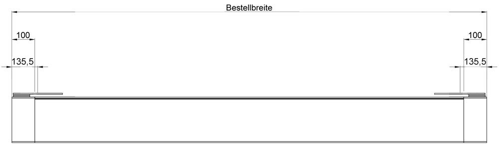 Konsolenposition Wandkonsole Typ A verstärkt